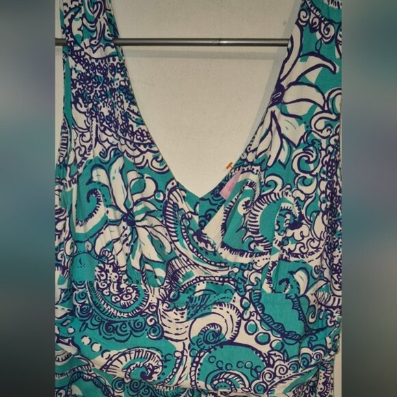 Lilly Pulitzer Shianne Seafoam Green MontaukStrecth Jersey Dress Sz.M - Picture 5 of 9